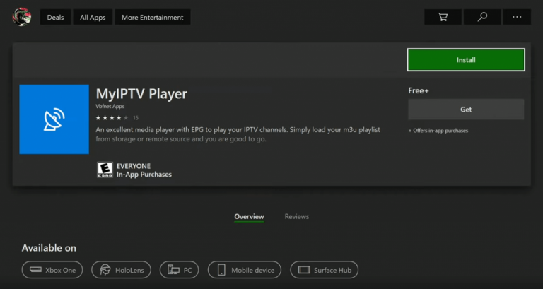 iptv on xbox